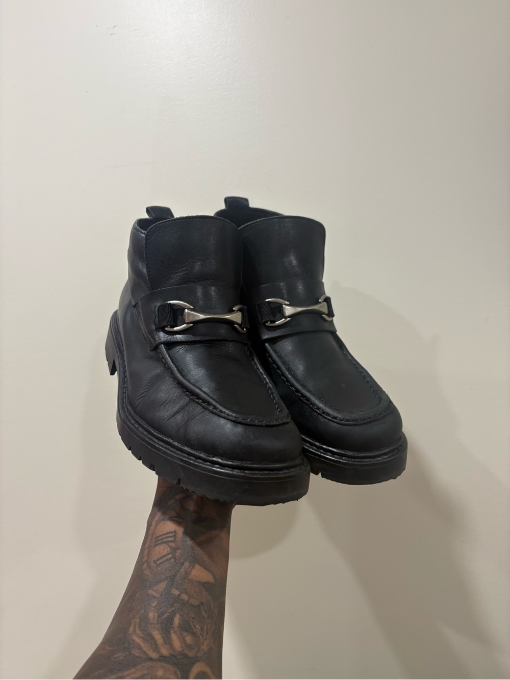 Classic Leather Horsebit Ankle Boots